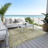 Piper Looms Chantille Modern ACN1884 Khaki Machine Washable Area Rug Outdoor Lifestyle Image Feature