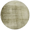 Piper Looms Chantille Modern ACN1884 Khaki Machine Washable Area Rug Round Main Image