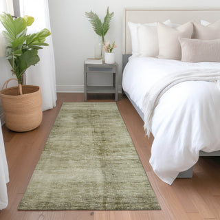 Piper Looms Chantille Modern ACN1884 Khaki Machine Washable Area Rug Runner Lifestyle Image Feature