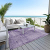 Piper Looms Chantille Modern ACN1884 Purple Machine Washable Area Rug Outdoor Lifestyle Image Feature