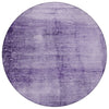 Piper Looms Chantille Modern ACN1884 Purple Machine Washable Area Rug Round Main Image