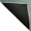 Piper Looms Chantille Modern ACN1884 Teal Machine Washable Area Rug Backing Image