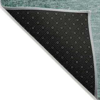 Piper Looms Chantille Modern ACN1884 Teal Machine Washable Area Rug Backing Image