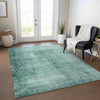 Piper Looms Chantille Modern ACN1884 Teal Machine Washable Area Rug Lifestyle Image Feature
