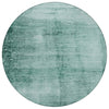 Piper Looms Chantille Modern ACN1884 Teal Machine Washable Area Rug Round Main Image