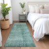 Piper Looms Chantille Modern ACN1884 Teal Machine Washable Area Rug Runner Lifestyle Image Feature