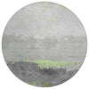 Piper Looms Chantille Modern ACN1885 Aloe Machine Washable Area Rug Round Main Image
