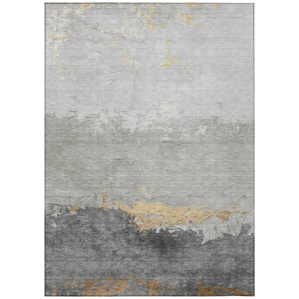 Piper Looms Chantille Modern ACN1885 Gold Machine Washable Area Rug main image