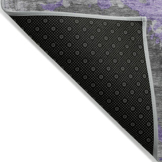 Piper Looms Chantille Modern ACN1885 Purple Machine Washable Area Rug Backing Image