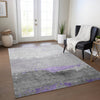 Piper Looms Chantille Modern ACN1885 Purple Machine Washable Area Rug Lifestyle Image Feature