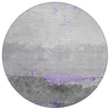 Piper Looms Chantille Modern ACN1885 Purple Machine Washable Area Rug Round Main Image