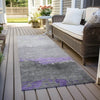 Piper Looms Chantille Modern ACN1885 Purple Machine Washable Area Rug Runner Outdoor Lifestyle Image Feature