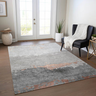 Piper Looms Chantille Modern ACN1885 Salmon Machine Washable Area Rug Lifestyle Image Feature