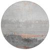 Piper Looms Chantille Modern ACN1885 Salmon Machine Washable Area Rug Round Main Image