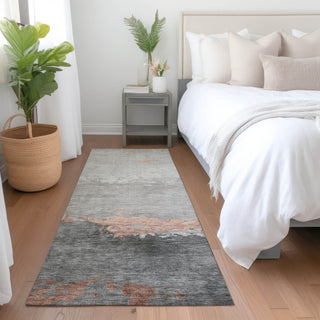 Piper Looms Chantille Modern ACN1885 Salmon Machine Washable Area Rug Runner Lifestyle Image Feature