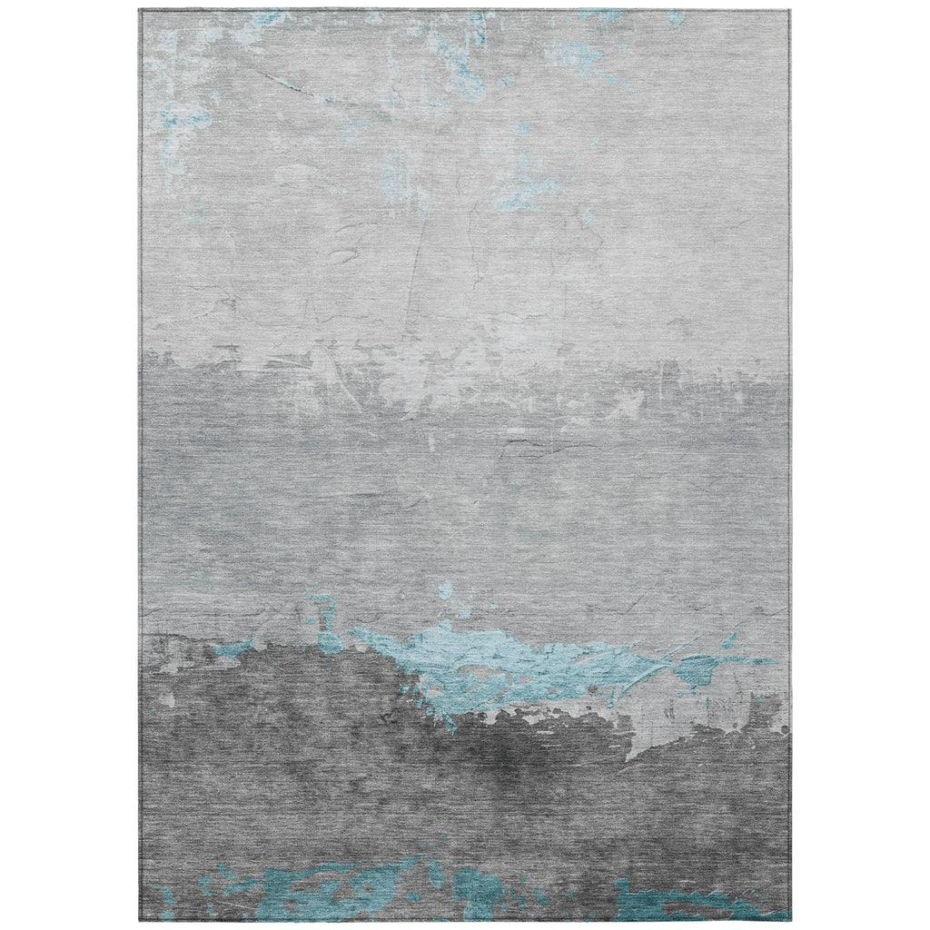 Piper Looms Chantille Modern ACN1885 Teal Machine Washable Area Rug main image