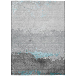 Piper Looms Chantille Modern ACN1885 Teal Machine Washable Area Rug main image