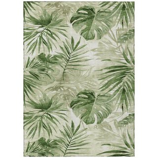 Piper Looms Chantille Floral ACN1886 Aloe Machine Washable Area Rug main image