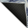 Piper Looms Chantille Floral ACN1886 Blue Machine Washable Area Rug Backing Image