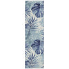Piper Looms Chantille Floral ACN1886 Blue Machine Washable Area Rug Runner Main Image