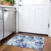 Piper Looms Chantille Floral ACN1886 Blue Machine Washable Area Rug Scatter Lifestyle Image Feature