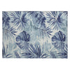 Piper Looms Chantille Floral ACN1886 Blue Machine Washable Area Rug Scatter Main Image