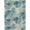 Piper Looms Chantille Floral ACN1886 Teal Machine Washable Area Rug main image
