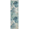 Piper Looms Chantille Floral ACN1886 Teal Machine Washable Area Rug Runner Main Image