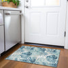 Piper Looms Chantille Floral ACN1886 Teal Machine Washable Area Rug Scatter Lifestyle Image Feature