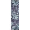 Piper Looms Chantille Floral ACN1887 Blue Machine Washable Area Rug Runner Main Image