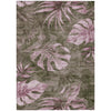 Piper Looms Chantille Floral ACN1887 Brown Machine Washable Area Rug main image