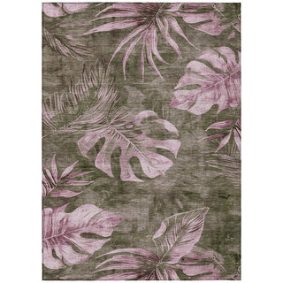 Piper Looms Chantille Floral ACN1887 Brown Machine Washable Area Rug main image