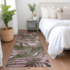 Piper Looms Chantille Floral ACN1887 Brown Machine Washable Area Rug Runner Lifestyle Image Feature