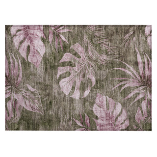 Piper Looms Chantille Floral ACN1887 Brown Machine Washable Area Rug Scatter Main Image