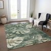 Piper Looms Chantille Floral ACN1887 Fern Machine Washable Area Rug Lifestyle Image Feature