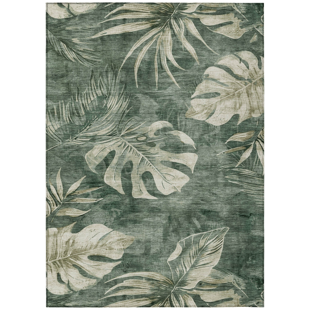 Piper Looms Chantille Floral ACN1887 Fern Machine Washable Area Rug main image