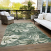 Piper Looms Chantille Floral ACN1887 Fern Machine Washable Area Rug Outdoor Lifestyle Image Feature