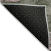 Piper Looms Chantille Floral ACN1887 Olive Machine Washable Area Rug Backing Image