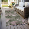 Piper Looms Chantille Floral ACN1887 Olive Machine Washable Area Rug Runner Outdoor Lifestyle Image Feature