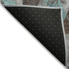 Piper Looms Chantille Geometric ACN1888 Chocolate Machine Washable Area Rug Backing Image