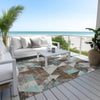 Piper Looms Chantille Geometric ACN1888 Chocolate Machine Washable Area Rug Outdoor Lifestyle Image Feature