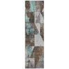 Piper Looms Chantille Geometric ACN1888 Chocolate Machine Washable Area Rug Runner Main Image