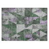 Piper Looms Chantille Geometric ACN1888 Emerald Machine Washable Area Rug Scatter Main Image