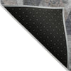 Piper Looms Chantille Geometric ACN1888 Gray Machine Washable Area Rug Backing Image