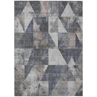 Piper Looms Chantille Geometric ACN1888 Gray Machine Washable Area Rug main image
