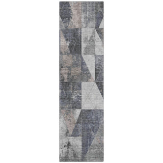 Piper Looms Chantille Geometric ACN1888 Gray Machine Washable Area Rug Runner Main Image