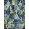 Piper Looms Chantille Geometric ACN1888 Navy Machine Washable Area Rug main image