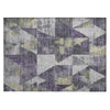 Piper Looms Chantille Geometric ACN1888 Purple Machine Washable Area Rug Scatter Main Image