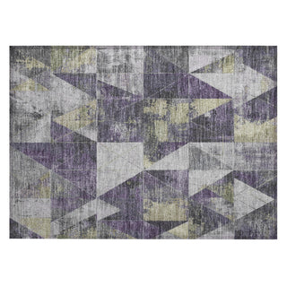 Piper Looms Chantille Geometric ACN1888 Purple Machine Washable Area Rug Scatter Main Image