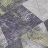 Piper Looms Chantille Geometric ACN1888 Purple Machine Washable Area Rug Swatch Image